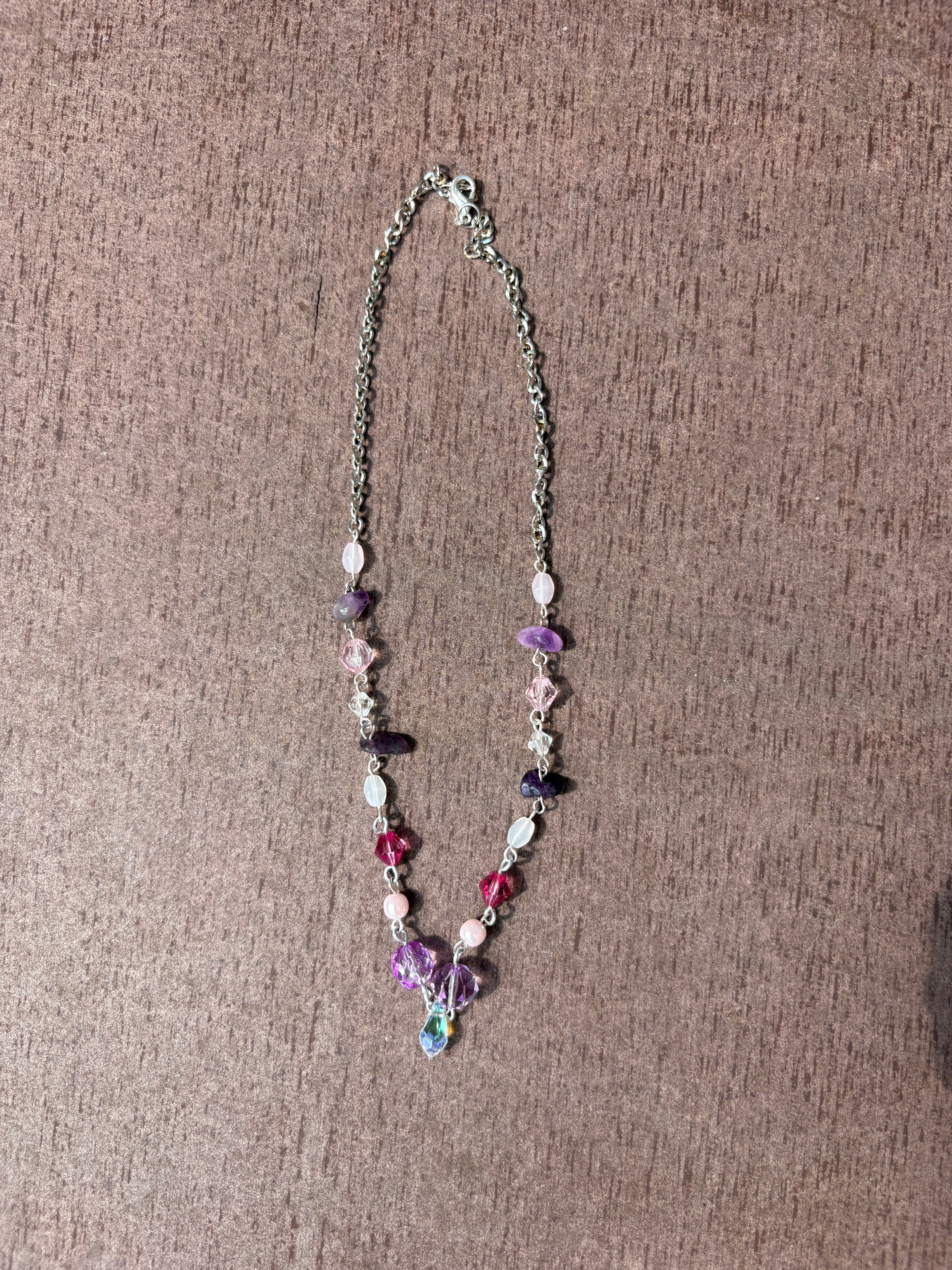 Purple Pendant Suncatcher Necklace