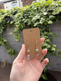 Purple suncatcher earrings