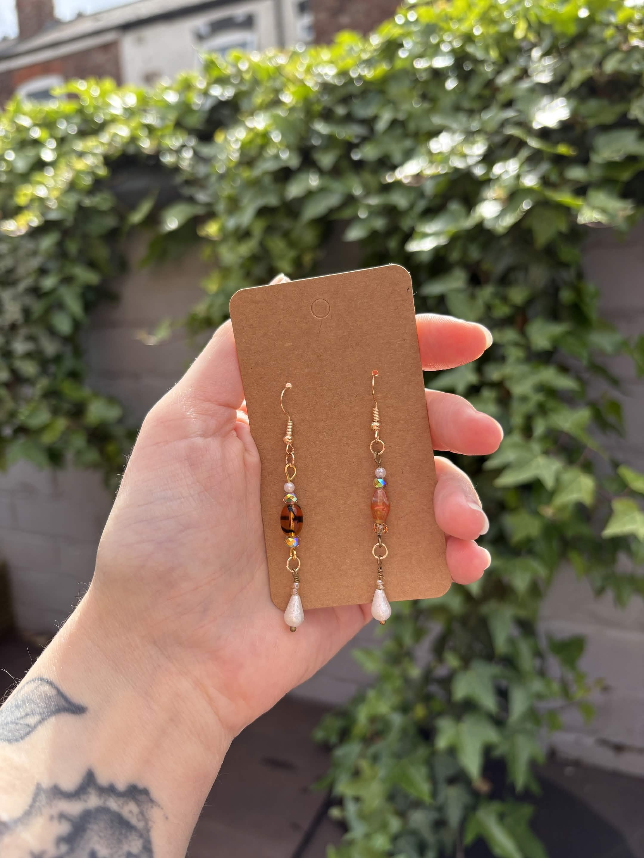 Tigers Eye Suncatcher Earrings