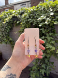 Celestial purple suncatcher earrings